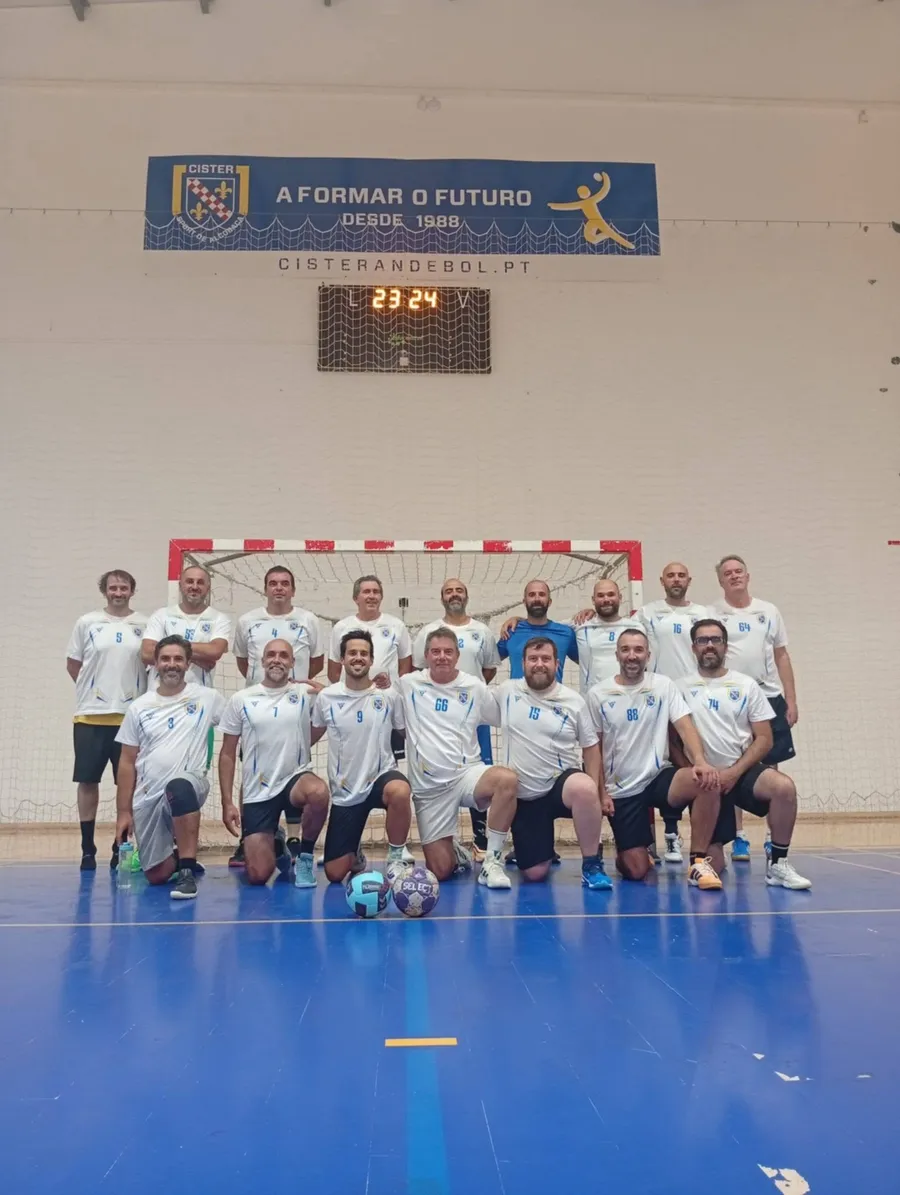 Equipa Masters Cister num jogo de veteranos