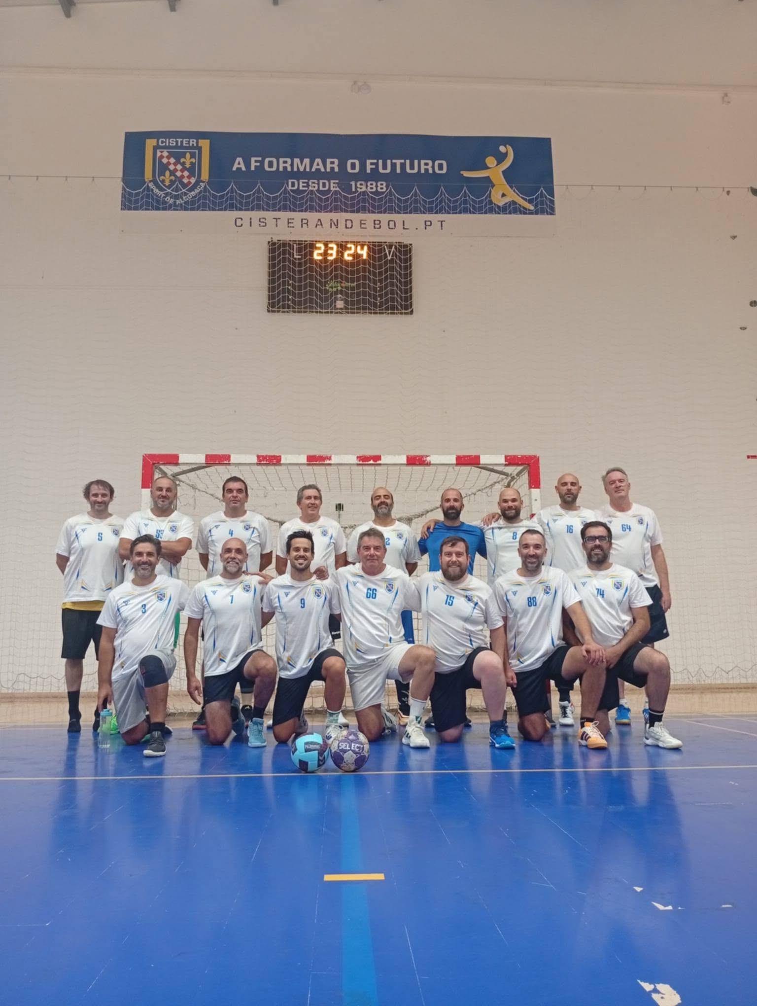 Equipa Masters Cister num jogo de veteranos